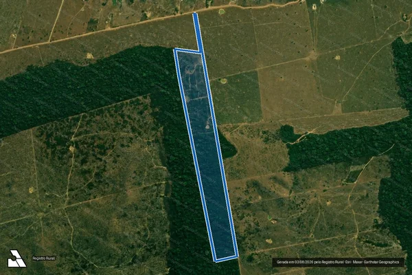 Imagem de satélite de SERINGAL MINAS NOVAS - GLEBA B1 - Parte A em Porto Velho - RO