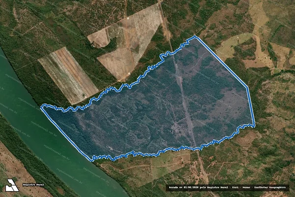 Imagem de satélite de Fazenda Tocantins (Lote 01 da Fazenda Ipueiras) - Lote 01 da Fazenda Ipueiras em Ipueiras - TO