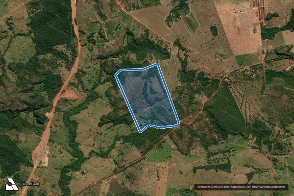 Imagem de satélite de Fazenda Santa Rosa - PARCELA 01 em Juscimeira - MT