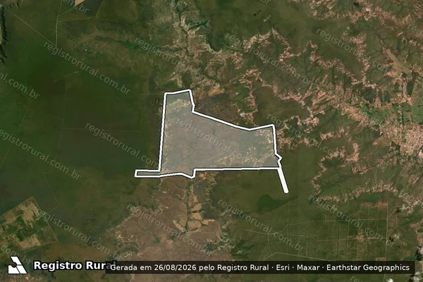 Imagem de satélite de Fazenda Angicalinho em Riachão das Neves - BA