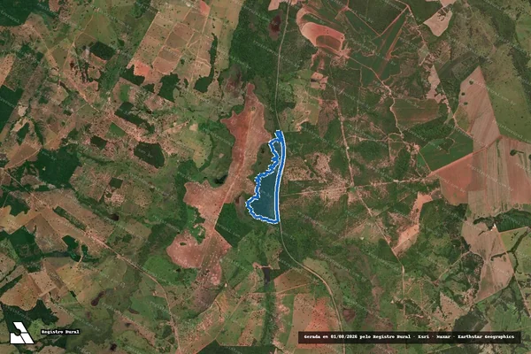 Imagem de satélite de FAZENDA SANTA MARIA - Parte 3 em Estrela do Norte - GO
