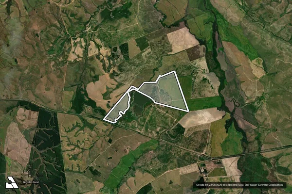 Imagem de satélite de Estância Inhatium - Gleba D1 - Parcela 1 em São Gabriel - RS