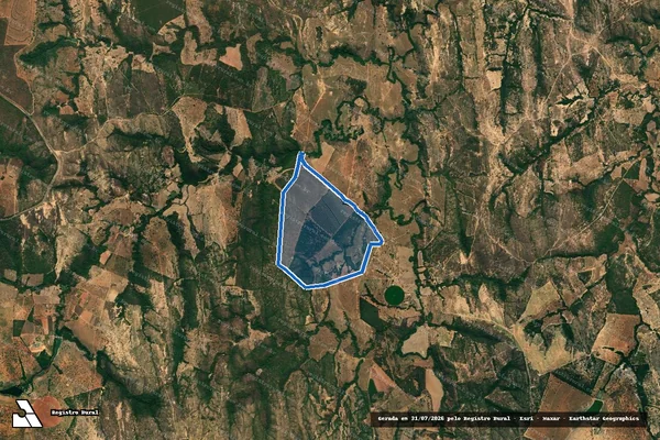Imagem de satélite de FAZENDA CANOAS - Gleba 04 em Curvelo - MG