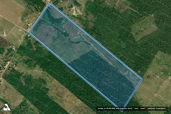 Imagem de satélite de LOTE 33 VICINAL 01 PA SAMAUMA - Parcela 1 em Mucajaí - RR