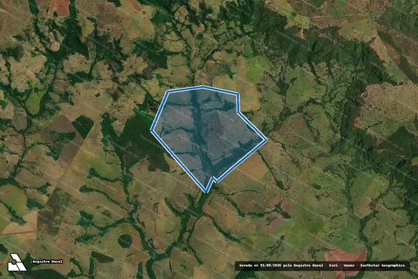 Imagem de satélite de FAZENDA SERRA DOURADA - Parte 1 em Paranaíba - MS