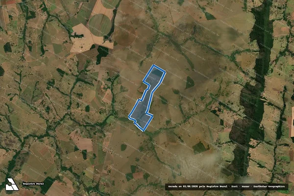 Imagem de satélite de FAZENDA SANTO ANTONIO E DIAMANTINO em São Luís de Montes Belos - GO