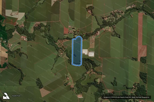 Imagem de satélite de LOTE RURAL Nº 37 - Parte 1 em Toledo - PR