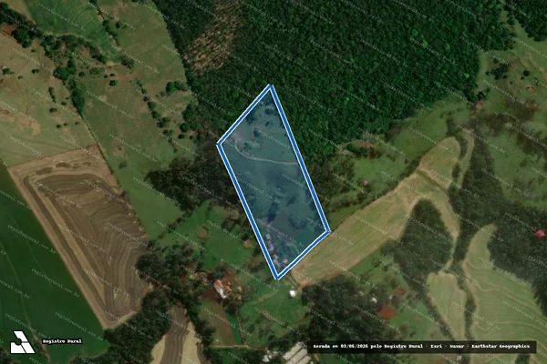 Imagem de satélite de Lote Rural denominado nº 08-A, do 2º Polígono da Col. Ind. Agrícola Bento Gonçalves Ltda - Parcela 1 em Medianeira - PR