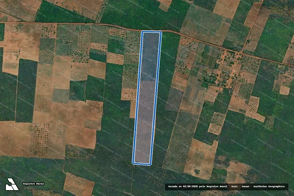 Imagem de satélite de Projeto de Assentamento Colorado ? Lote 9 - Parte 1 em Touros - RN