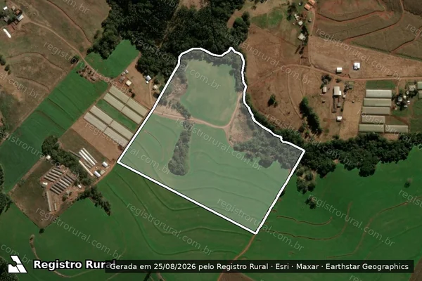 Imagem de satélite de FAZENDA CHARIF - Matrícula 5137 em Faxinal - PR