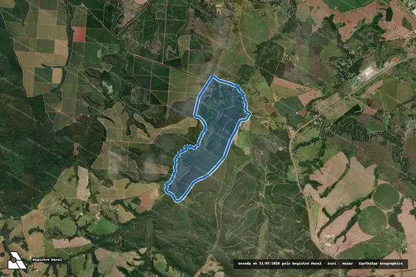 Imagem de satélite de Fazenda Registro Velho em Itapetininga - SP