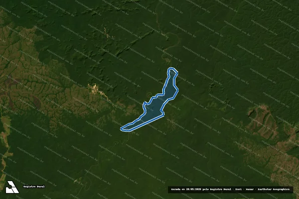 Imagem de satélite de RIO PRETO em Novo Aripuanã - AM