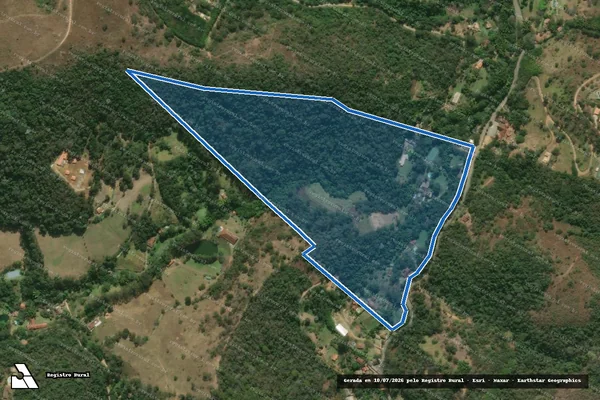 Imagem de satélite de FAZENDA SANTA CATARINA - GLEBA C em Paty do Alferes - RJ