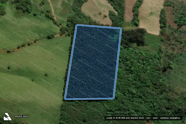 Imagem de satélite de Sitio Guabiroba - Parte 1 em Guamiranga - PR