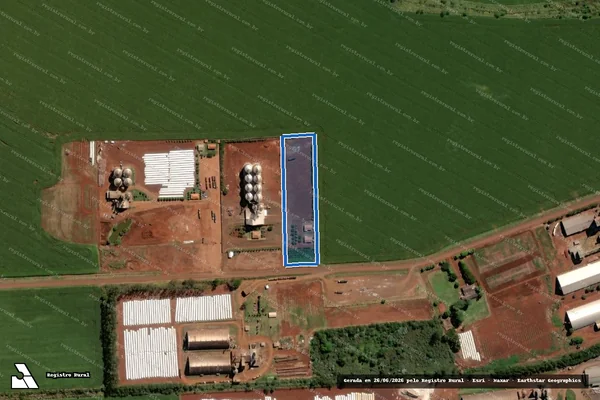 Imagem de satélite de Fazenda Granja Noroeste ? V - Weber Cereais em Maracaju - MS