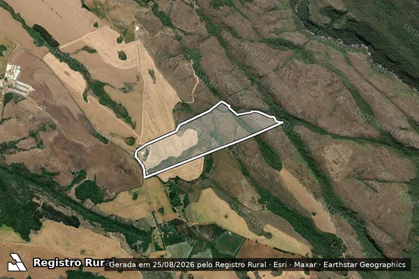 Imagem de satélite de FAZENDA PORTAL DO GUARTELÁ - Parte 1 em Tibagi - PR