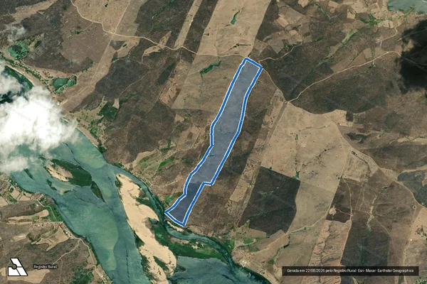 Imagem de satélite de FAZENDA SAO FRANCISCO GLEBA 02 - Parcela 1 em Traipu - AL