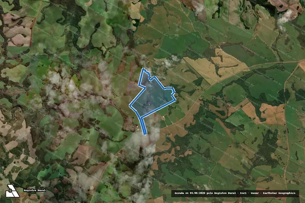 Imagem de satélite de FAZENDA ESTRELA - Matrícula 36145-3 em Campos Novos - SC