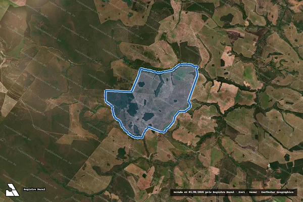 Imagem de satélite de Fazenda Douradinho, lugar ?Condomínio Parcial da Fazenda Douradinho & Fazenda Vista Alegre - Parte 1 em Serranópolis - GO