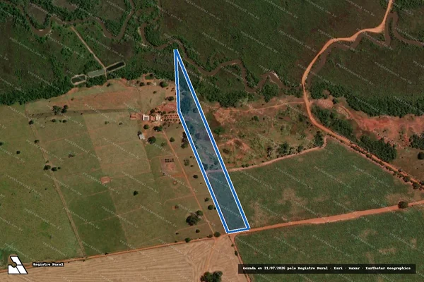 Imagem de satélite de Estância Jangada - Parte 01 - Gleba 02 em Nova Andradina - MS