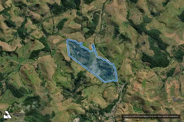Imagem de satélite de FAZENDA BARRA DAS COBRAS - Área Remanescente 2 em Valença - RJ