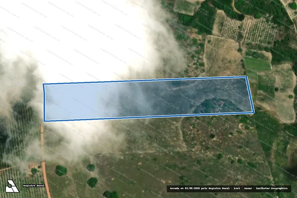 Imagem de satélite de FAZENDA ESPERANCA ? AREA DESMEMBRADA 2 - AREA DESMEMBRADA 2 em Salgado - SE