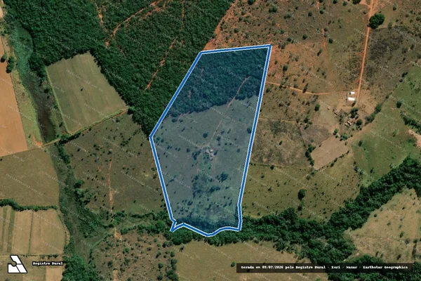 Imagem de satélite de FAZENDA POCOES  - Parte 1 em Paineiras - MG
