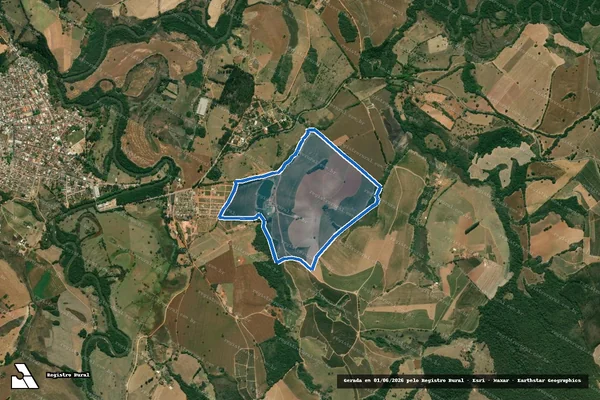 Imagem de satélite de FAZENDA DO MOINHO OU BRASILIA - FAZENDA MOINHO OU BRASILIA em Conceição do Rio Verde - MG