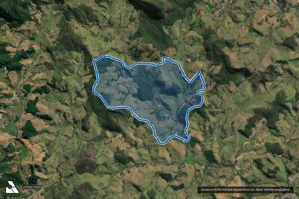 Imagem de satélite de DF Fazendas Reunidas - PARCELA 01 em Faria Lemos - MG
