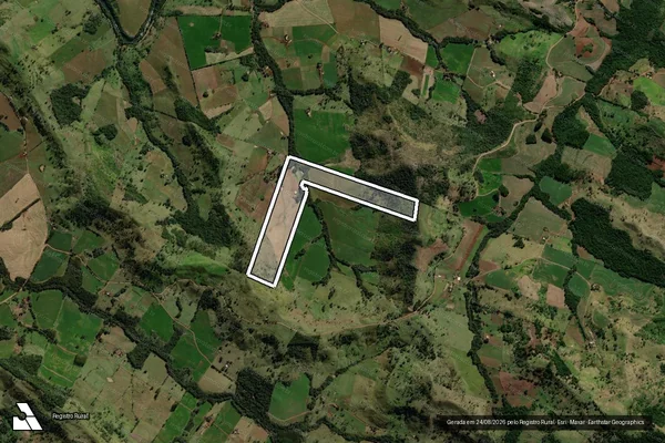 Imagem de satélite de ASSOCIAÇÃO DOS PRODUTORES RURAIS BENEFICIARIOS DO PROGRAMA BANCO DA TERRA PANTELARIA III - PARCELA 02 em Iretama - PR