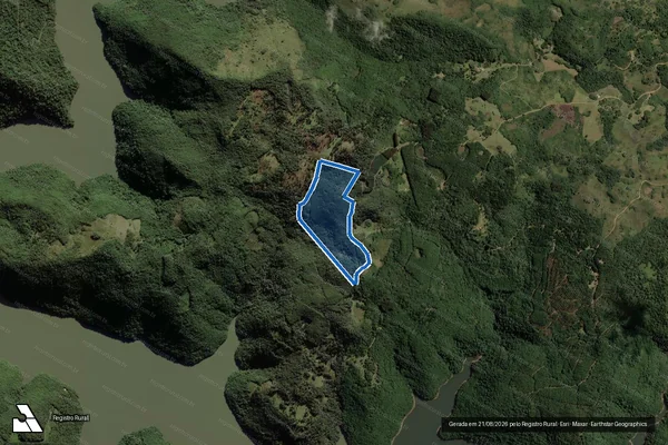 Imagem de satélite de FAZENDA DO SOBRADINHO - GLEBA ÚNICA em Campo Belo do Sul - SC
