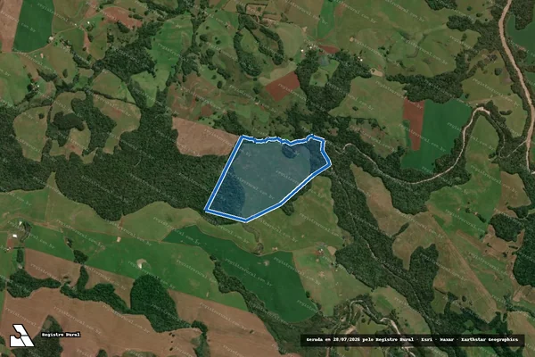 Imagem de satélite de FAZENDA BOA VISTA ? FAZENDA FAGUNDES - GLEBA 17 em Ibiaçá - RS