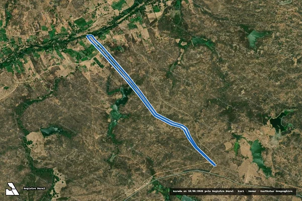 Imagem de satélite de Fazenda São João - LOTE 6 ? EDGLEUMA VIEIRA VIRGULINO em Pombal - PB