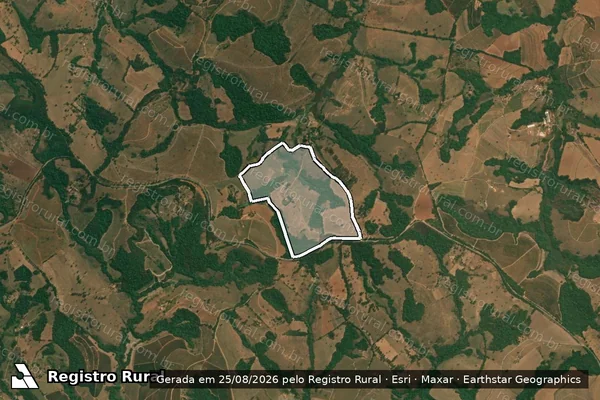 Imagem de satélite de FAZENDA DOS MACACOS - GLEBA 02 em Nazareno - MG
