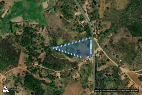 Imagem de satélite de SITIO GERALDO - Parte 1 em São Sebastião de Lagoa de Roça - PB