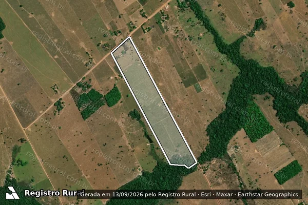 Imagem de satélite de LOTE 31 - PROJETO DE ASSENTAMENTO BOSMAJI - 001 em Novo Horizonte do Norte - MT