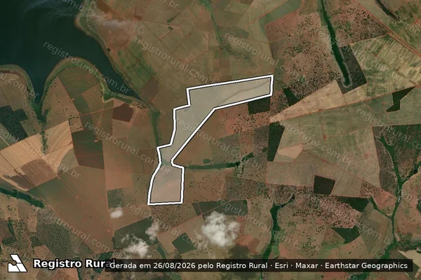 Imagem de satélite de FAZENDA CAPIM GRANDE - 001 em Santa Vitória - MG