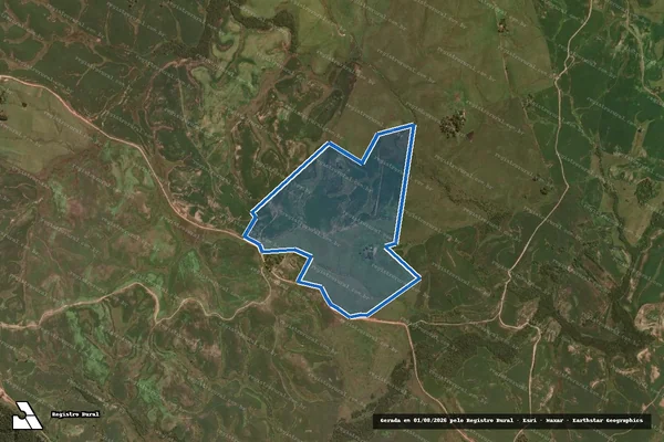Imagem de satélite de ESTABELECIMENTO PINHEIRO ? SEDE - Matrícula 12710 em Sant'Ana do Livramento - RS