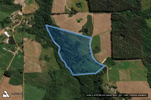 Imagem de satélite de GRANJA BELVEDERE - Parte 1 em Irani - SC