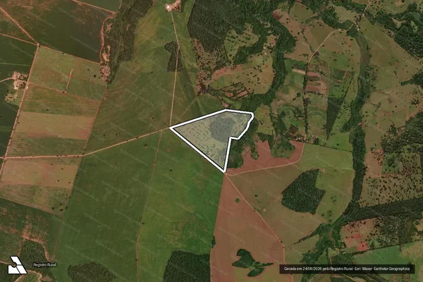 Imagem de satélite de Estância Nova Canaã - Parte 1 em Jaraguari - MS