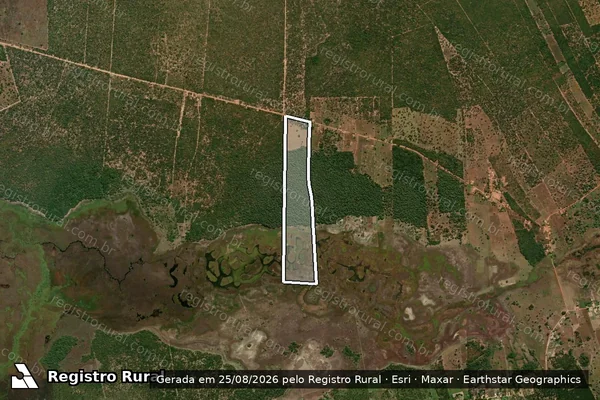Imagem de satélite de Fazenda Recanto dos Cocais - GLEBA II em Baianópolis - BA