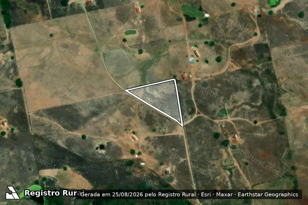 Imagem de satélite de FAZENDA RIACHO VERDE  - Parte 2 em Gurinhém - PB
