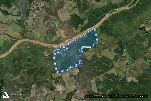 Imagem de satélite de FAZENDA BOA VISTA em Belmonte - BA