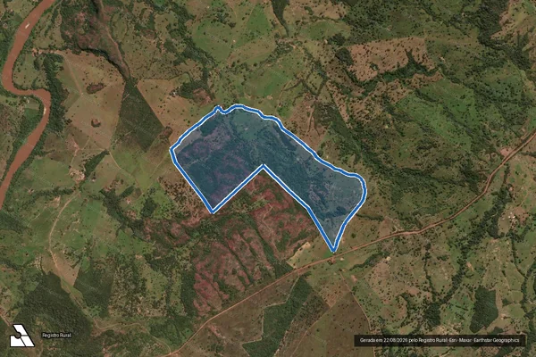 Imagem de satélite de Fazenda Mateiro - PARCELA 04 em Poxoréu - MT