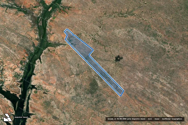 Imagem de satélite de Fazenda Ventura - Parte 1 em Floresta - PE