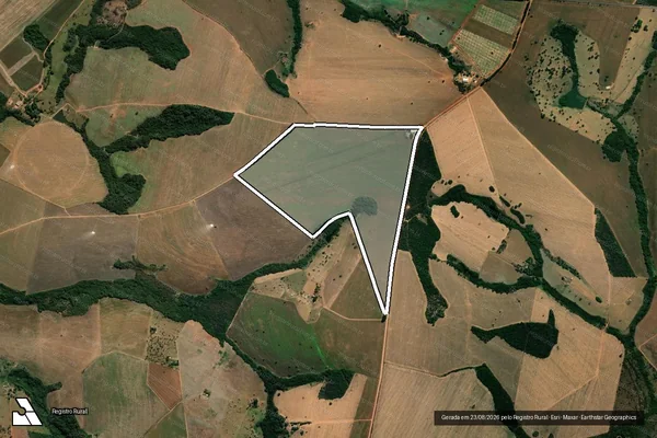Imagem de satélite de FAZENDA PAU TERRA - 001 em Ipameri - GO