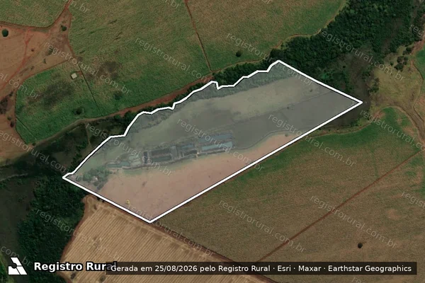 Imagem de satélite de FAZENDA SETE LAGOAS SÃO BENTO CABECEIRA - 001 em Quirinópolis - GO