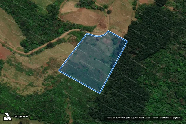 Imagem de satélite de PARTE DO LOTE RURAL N.71 ? LINHA ARARA - Parte 4 em Guarujá do Sul - SC