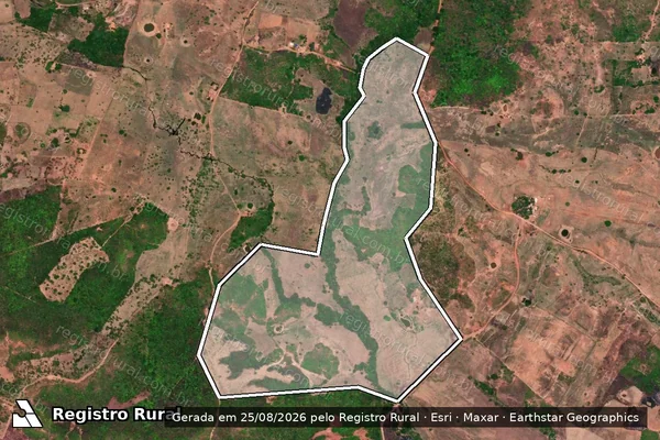 Imagem de satélite de FAZENDA CAJÁ DOCE - 001 em Benedito Leite - MA