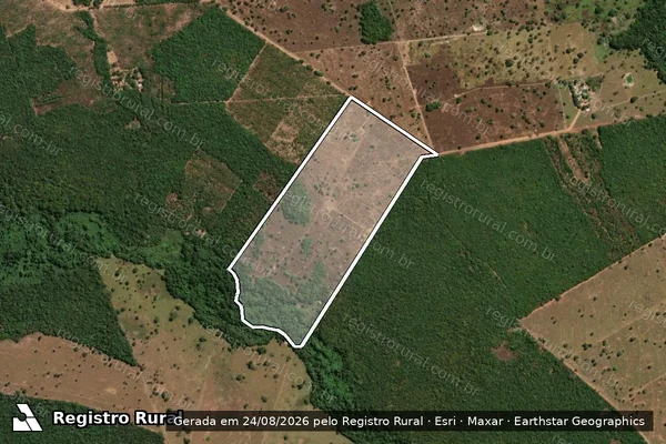 Imagem de satélite de FAZENDA BELA VISTA - 001 em Gurupi - TO